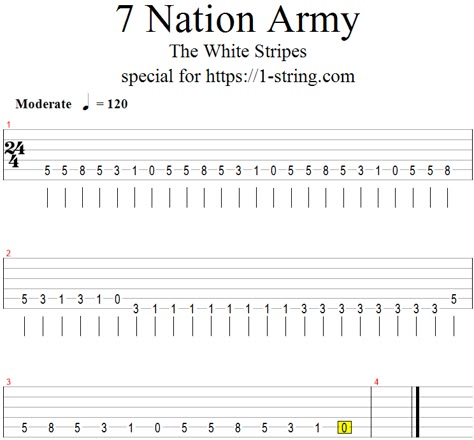 7 nation army tab guitar acoustic Seven Nation Army Bass Chords, 7 Nation Army Ukulele, Guitar Tab Beginner, Simple Guitar Tabs Songs, Seven Nation Army Guitar Chords, How To Play Seven Nation Army On Guitar, Gutair Tabs Songs, Song Tabs Guitar, Beginner Guitar Tabs Songs