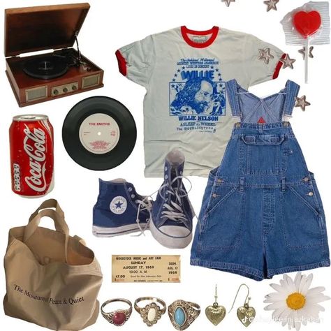 Overall Shorts And Tights, 1980s Fashion Inspiration, Style Inspo Board, Slasher Summer Outfits 80s, 80s Slasher Outfits, Stranger Things Outfits Inspiration, Coming Of Age Outfits, 80s Slasher Aesthetic Outfits, Summer Outfits 80s Style