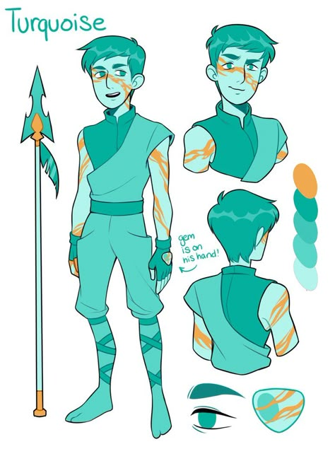 I made my bf Steve a gemsona! He wanted to be turquoise, and he wanted the gem on his hand. He also insisted that I include cool ninja pants, and I just couldn’t say no to that. Ninja Pants, Steven Universe Fusion, Steven Universe Diamond, Steven Universe Oc, Steven Universe Au, Steven Universe Drawing, Steven Universe Funny, Steven Universe Characters, Steven Universe Comic