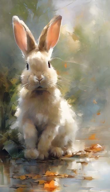 Claude Monet | love it | Facebook Watercolor Paintings Of Animals, Bunny Watercolor, Bunny Painting, Rabbit Illustration, Rabbit Painting, 강아지 그림, Monet Paintings, Rabbit Art, Bunny Art