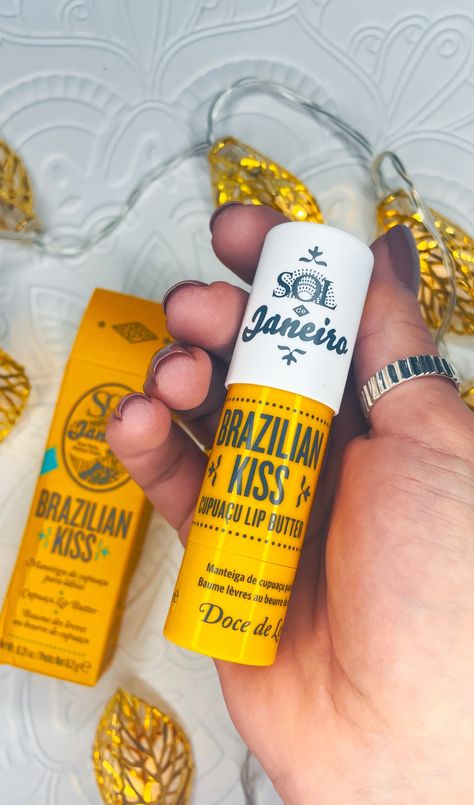 Sol de Janeiro's Best Products: Brazilian Kiss Lip Butter Brazilian Kiss Lip Balm, Preppy Skincare Products, Brazilian Kiss, Olive Skin Lipstick, Best Lipstick Brand, Drugstore Lips, Drugstore Lipstick, Lipstick For Dark Skin, Lipstick For Fair Skin