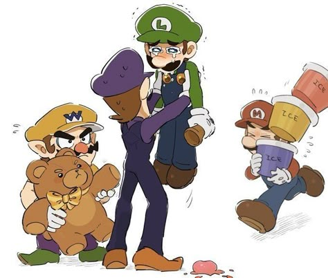 Mario And Luigi Fanart, Luigi X Bowser, Mario X Luigi, Bowser X Luigi, Super Mario Bros Nintendo, Mario Comics, Mario Funny, Mario Memes, Mario Fanart