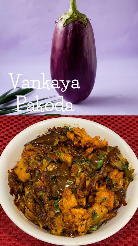 Vankaya Pakodi Kura by WIndhu Kitchen is a traditional Andhra dish made with brinjal and deep-fried besan fritters often served during weddings or other special occasions. Serve it along with Rasam and hot steamed rice for a delicious meal. Indian Veg Recipes, Steamed Rice, Veg Recipes, Deep Fried, Zucchini, Special Occasion, Rice, Yummy Food, Meat