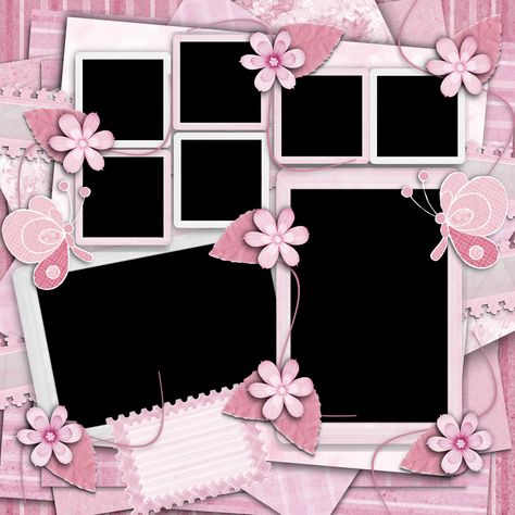 Our collection of assorted scrapbooking papers can be printed for regular scrapbooking and card making or used on your computer for digital scrapbooking. Description from kitchenfoundme.com. I searched for this on bing.com/images Photo Cards Background, 5 Photo Collage Template, Background Aesthetic Photo, Birthday Tarpaulin Design, Hello Kitty Invitations, Background Frames, Designs Background, Christening Invitations Girl, Pink Scrapbook