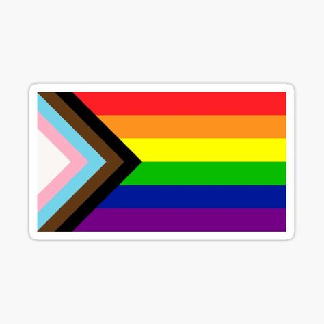 Inclusive Pride Flag, Pride Flag Sticker, Progress Pride Flag, Lgbt Sticker, Trans Pride Flag, Bisexual Flag, Gay Flag, Month Stickers, Gay Pride Flag