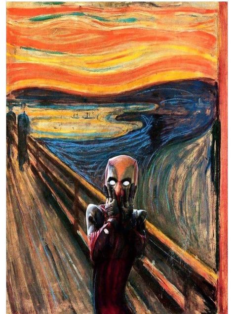 Deadpool Images, Deadpool Art, Deadpool Wallpaper, Dead Pool, The Scream, Marvel Wallpaper, Marvel Vs, Marvel Memes, Marvel Dc Comics