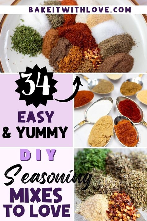 Home Made Spice Mixes, Homemade Condiments Recipes, Oldbay Seasoning Diy, Spice Mixes Recipes Gift, Asian Seasoning Blend, Diy Spices Mixes Homemade Seasonings, Spice Mixes Make Your Own, Dip Mixes Recipes Dry, Dry Mixes Make Your Own