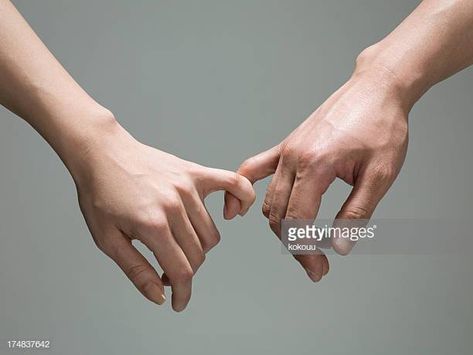 Google Image Result for https://media.gettyimages.com/photos/pinky-tied-picture-id174837642?s=612x612 Holding Pinkies, Hands Reference, Hand Anatomy, Couple Holding Hands, Hand Drawing Reference, Hand Reference, Hand Pictures, Human Reference, Body Reference Poses