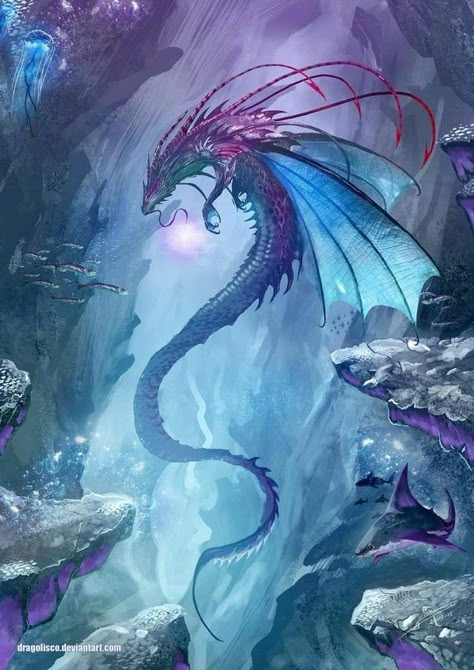 Leviathan Monster, Space Scary, Blue Dragon Art, Monster Hunter Dragon, Ocean Dragon, Astral Sea, Fish Dragon, Dragon Species, Dragon Hunter