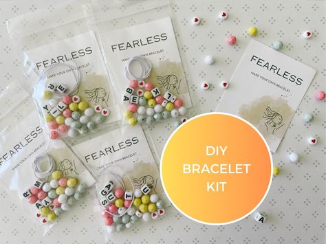 Friendship Bracelet Kit, Kid Birthday Party, Bracelet Making Kit, Taylor Swift Inspired, Bracelet Kit, Party Favors For Kids Birthday, Bracelet Kits, Bead Kits, Diy Personalized