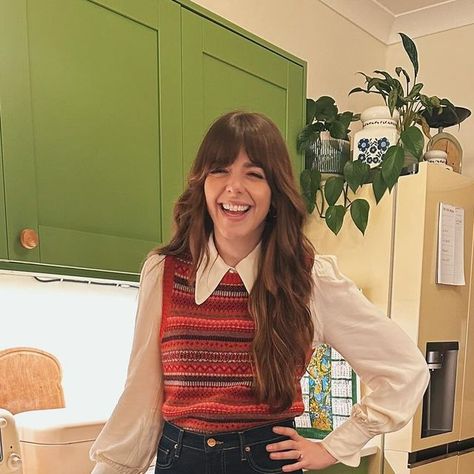 Sophia Rosemary on Instagram: "I’m wearing red Fair Isle and Pep’s in his tartan bandana… I’d say we look like a suitably festive pair." Sophia Rosemary Style, Sophia Rosemary, Animal Sweater, Money Success, Style Lookbook, December 19, Fall Winter Wardrobe, Rocker Chic, Vintage Fits