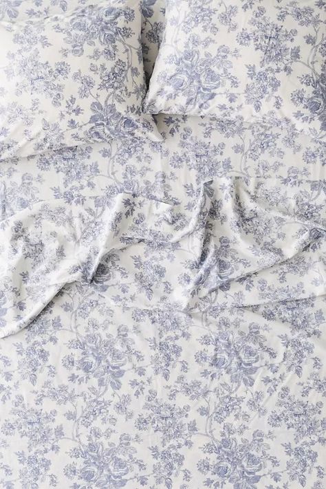 Bed Sheets + Linens | King, Queen + Twin Sheets | Urban Outfitters Pretty Sheets, Floral Toile, Uo Home, Floral Room, Sleep Sanctuary, Twin Xl Bedding, Floral Bedding, Twin Sheets, King Sheet Sets