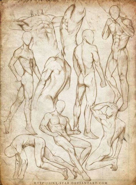 Illusion Kunst, Books Drawing, Tattoo Placements, Body Study, Man Anatomy, Body Sketches, Anatomy Sketches, Different Poses, Anatomy Drawing