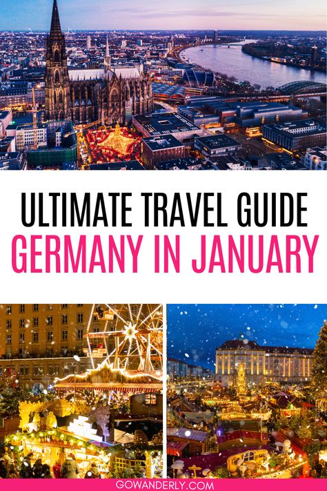 Essential information for traveling to Germany in January. Traveling To Germany, Germany In Winter, Germany Winter, Europe Winter Travel, Best Winter Destinations, Munich Oktoberfest, Germany Trip, Germany Travel Guide, Germany Vacation