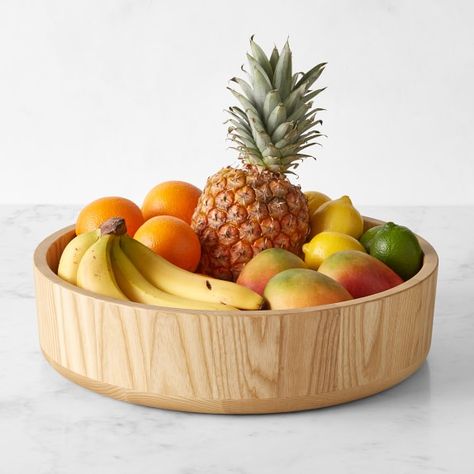 Kitchen Counter Organizers | Williams Sonoma Fruit Bowl Display, Bowl Display, Kitchen Countertop Organization, Large Fruit Bowl, Kitchen Clutter, Golden Wheat, Grilling Tips, Mark And Graham, Easter Shopping