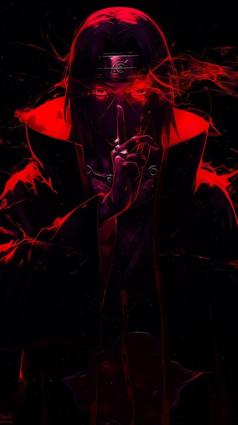 Itachi Akatsuki, Aesthetic Anime Wallpaper, Sasuke Wallpaper, Itachi Mangekyou Sharingan, Anime Picture Hd, Itachi Uchiha Art, Naruto And Sasuke Wallpaper, Anime Villians, Cool Anime Backgrounds