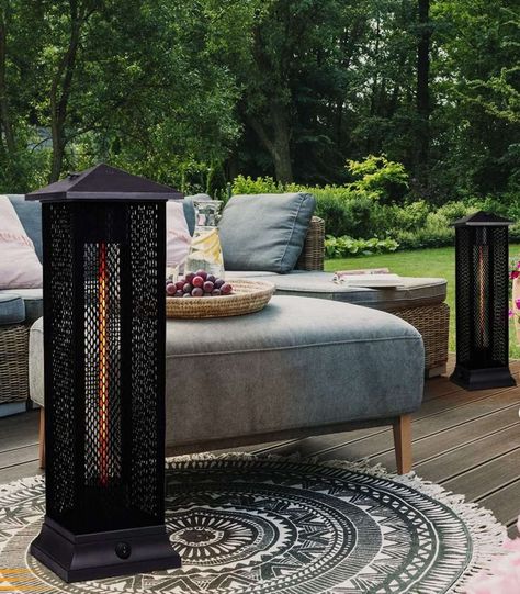 Best Outdoor Patio Heaters 2020: How To Stay Warm Outside In The Cold - Thrillist Deck Heater, Porch Heater, Outdoor Heaters Patio, Outside Heaters, Home Decor Balcony, Best Patio Heaters, How To Stay Warm, Balcony Design Ideas, Solar Panels Roof