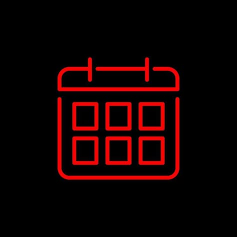 Red Aesthetic Calendar, Red Neon Icons, Neon Red Phone Icon, Spiderman App, Calendar Logo, Plakat Design Inspiration, Red Calendar, Iphone Red Wallpaper, Neon Rouge