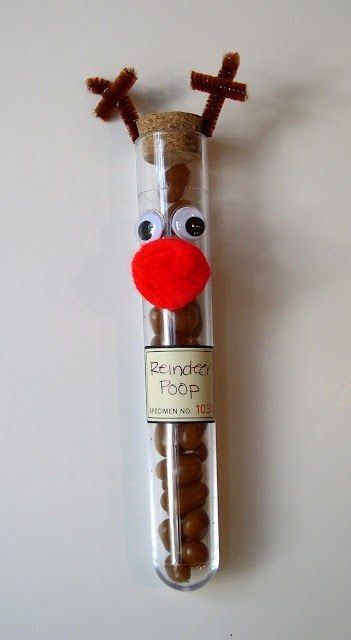 Packaging for holiday season Test Tube Crafts, Reindeer Poop, Christmas Fair Ideas, Christmas Craft Fair, Candy Crafts, Christmas Favors, Craft Show, Craft Show Ideas, Christmas Goodies