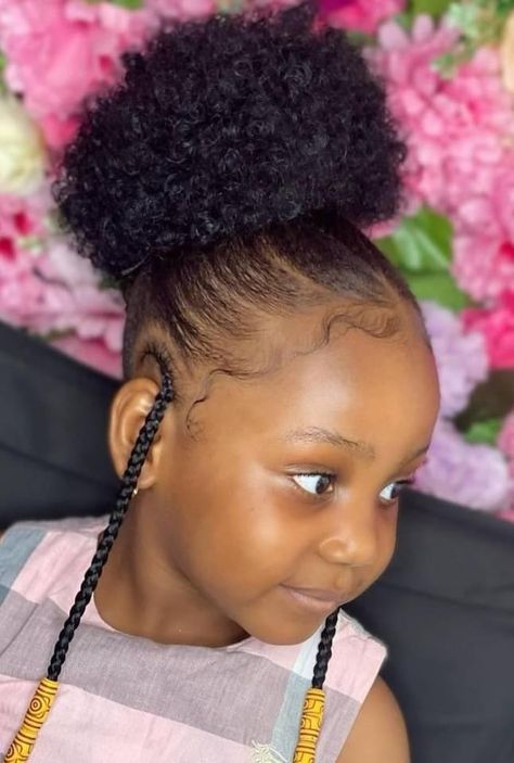 Styling Gel Hairstyles For Kids, Mixed Hairstyles Kids, Ponytail Styles For Kids, Gel Bolla Hairstyles, Latest Packing Gel Hairstyle, African Hairstyles For Kids, Kids Cornrows, Girls Braided Hairstyles Kids, Baby Hairstyle