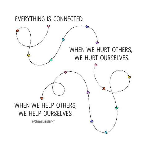 Dani DiPirro on Instagram: "Today’s #Gratitude30 prompt is Connection. We’re all connected in ways we don’t even realize. It’s important to remember that everything we do — or don’t do — has an impact on the world around us. We matter. And so does everyone else. 💞" Bullet Journal Mental Health, Everything Is Connected, We Are All Connected, Stuck Inside, The Good Witch, How I Feel, Inspiring Quotes, Everyone Else, Helping Others