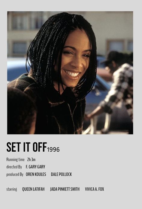 Black 2000s Movies, Black Movies 90s List, Black Love Movies, Black Movies, Movie Character Posters, Movies To Watch Teenagers, Netflix Movies To Watch, Beau Film, Set It Off