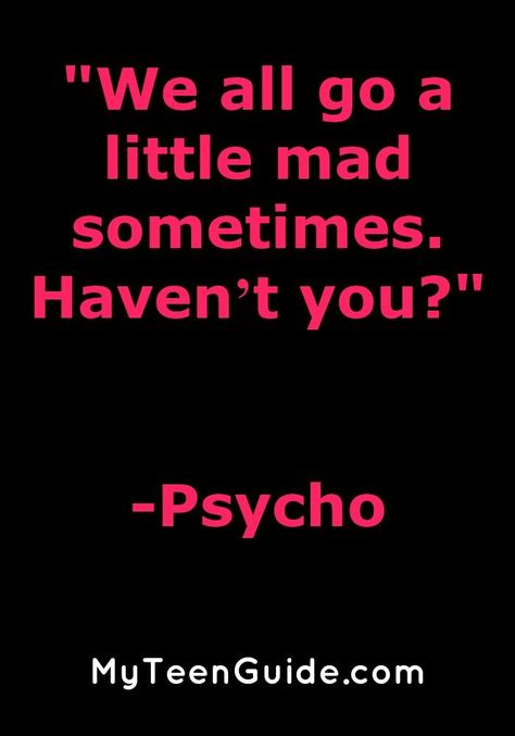 This one's from Psycho! Check out more of the best Halloween movie quotes of all time! Halloween Movie Quotes, Halloween Quotes Movie, Disney Halloween Movies, Horror Movie Quotes, Horror Quotes, Best Halloween Movies, Best Movie Quotes, Halloween Quotes Funny, Deadpool Marvel