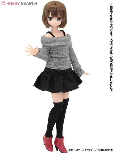 Lucy Steel, Cute Anime Outfits, Japanese Kawaii Fashion, Azone Doll, Reference Ideas, Gray Fashion, Kawaii Toys, Doll Barbie, Kawaii Doll