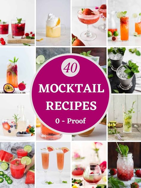 Spring mocktails are the perfect fun party drink everyone will enjoy being served at springtime parties, BBQs, or picnics. Try some for Mother's Day, Easter, or a girls' night in. Spring Mocktail, Pina Colada Mocktail, Watermelon Juice Recipe, Fun Party Drinks, Coconut Mojito, Ginger Fizz, Mojito Mocktail, Strawberry Mojito, Mocktail Recipes