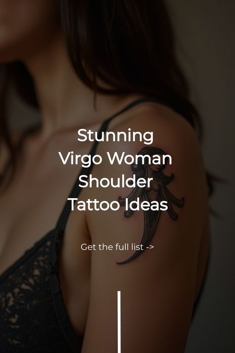 Stunning Virgo Woman Shoulder Tattoo Ideas Virgo Goddess Tattoos For Women, Tattoos For Virgo Women, Virgo Tattoo Goddesses, Woman Shoulder Tattoo Ideas, Virgo Tattoo Designs For Women, Woman Shoulder Tattoo, Virgo Women Tattoo, Earth Goddess Art, Women's Shoulder Tattoo