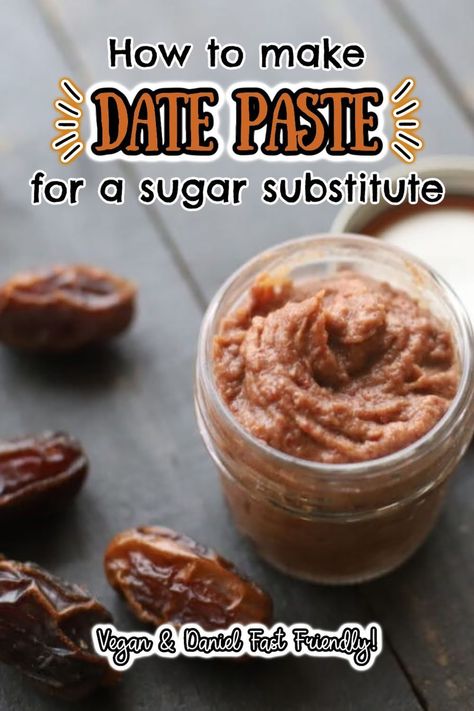 If you love dates, you have to try this recipe for date paste. We use it in breads, in smoothies, in yogurt or oatmeal, and so many other dishes. Daniel Fast friendly! Daniel Fast Bread Recipes, Daniel Fast Sweets, Date Sweetener, Daniel Fast Desserts, Daniels Fast Recipes, Daniel Diet Recipes, Daniel Fast Snacks, Daniel Fast Breakfast, Daniel Bible