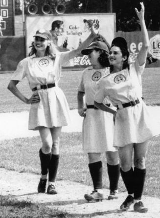 A League of Their Own Lori Petty, Baseball Movies, Rockford Peaches, No Crying In Baseball, Rosie Odonnell, A League Of Their Own, League Of Their Own, Geena Davis, Baseball Girls