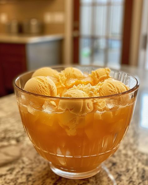 This 'Dreamsicle' punch is the ultimate hit at any party! I get so many requests Dreamsicle Punch, Orange Punch, Fresh Dishes, Orange Juice Concentrate, Aluminum Can Crafts, Cucumber Sandwiches, Mini Quiche, Lemon Lime Soda, Spinach Dip