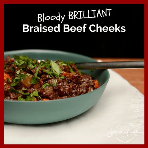 Bloody Brilliant Beef Cheeks Beef Cheeks Slow Cooker, Honey Gummies, Beef Cheeks Recipe, Slow Cooked Beef Cheeks, Offal Recipes, Autoimmune Paleo Recipes, Beef Cheeks, Aip Paleo, Slow Cooked Beef