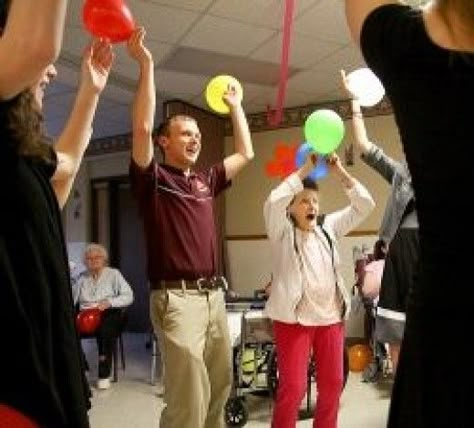 Seniors need to keep active for their bodies and minds.  Here are some ideas for activity directors to keep the group active and involved. Assisted Living Activities, Senior Citizen Activities, Senior Living Activities, Alzheimers Activities, Therapeutic Recreation, Nursing Home Activities, Senior Games, Games Family, Recreation Therapy