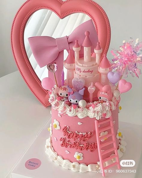 My Melody Cakes, Melody Cake, Sanrio Cake, Sanrio Birthday, Girly Birthday Cakes, Piano Cakes, Minion Birthday Cake, Cute Birthday Pictures, Custom Birthday Cakes