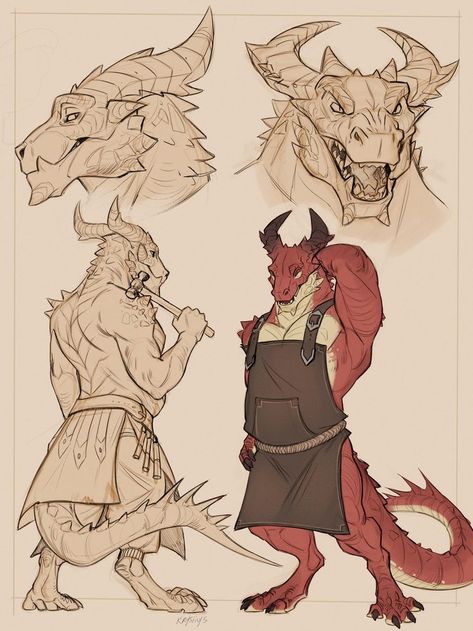 Dnd Dragonborn, Dragon Born, Anthro Dragon, Dungeons And Dragons Characters, Dnd Art, Mythical Creatures Art, Monster Design, Creature Concept Art, Creature Concept