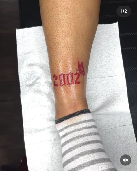 2004 Ankle Tattoo, Birth Year On Ankle Tattoo, Est 2005 Tattoo, 1996 Tattoo Design, 2002 Tattoo Ideas, 2005 Tattoo Ideas, 2003 Tattoo Ideas, 2009 Tattoo, 1997 Tattoo Ideas