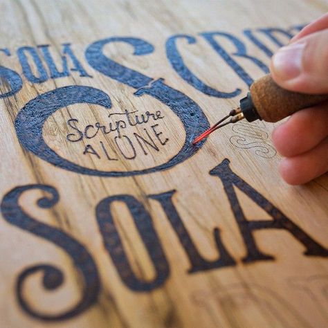 [ #typography + woodburning ] Lettering Craft 13 We found some very... • typostrate Woodburning Projects, Wood Burning Crafts, Wood Burning Art, Types Of Lettering, A Pen, The Design Files, Typography Letters, Typography Inspiration, Pyrography