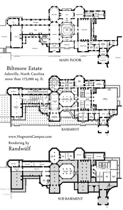 Biltmore Estate Mansion Floor Plan - lower 3 floors. We have the other three floors separately Estate House Plans, Palace Floor Plan, Unconventional Architecture, Castle Map, Property Layout, Mansion Plans, Castle Floor Plan, Map Drawing, Hotel Floor Plan