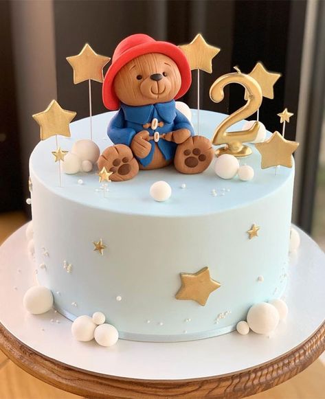 paddington bear cake, paddington second birthday cake, birthday cake decorating ideas, colorful birthday cake , baby shower cake #birthday #bluecake #cake #birthdaycake 2 Nd Birthday Cake, Pattington Bear Party, Paddington 1st Birthday, Paddington Bear Cake Ideas, Paddington Bear Cakes, 2nd Birthday Cakes, Birthday Cake For Baby Boy 2nd, Paddington Cake Ideas, 2nd Birthday Cake Ideas