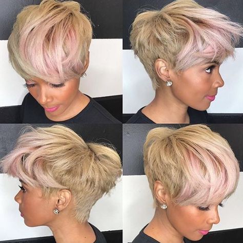 Black Haircut Styles, Pink Pixie, Short Sassy Hair, Short Women, Sassy Hair, Hairstyle Gallery, Penteado Cabelo Curto, Hair Crush, Relaxed Hair