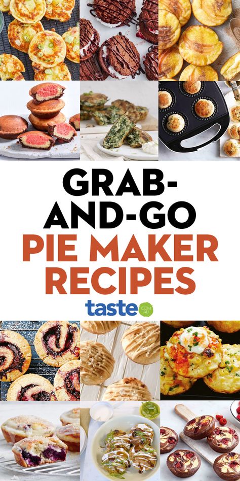 Piemaker Recipes Mini Pies, Dash Mini Pie Maker Recipes, Pie Maker Recipes Ideas, Mini Pie Maker Recipes, Breville Pie Maker, Pie Maker Recipes, Portable Meals, Potato Gems, Cheesy Bites