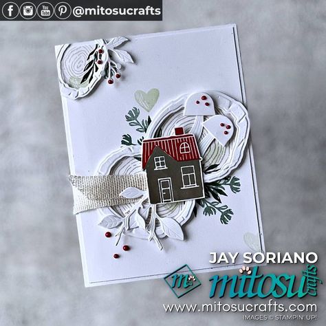 Ringed With Nature Cardmaking and Papercraft LIVE Demonstration using Stampin' Up! Products. Sharing cardmaking techniques, hints, tips and tricks on how to make a handmade card. Stampin Up Ringed With Nature, Nature Christmas Cards, Ringed With Nature, Fall Cards Handmade, Cardmaking Techniques, Card Sketches Templates, Nature Card, Tree Stamp, Cardmaking Ideas