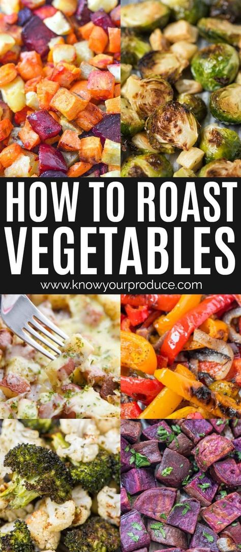 How To Roast Vegetables, Roast Veggies, Easy Vegetable Recipes, Roast Vegetables, Roasted Vegetables Oven, Roasted Vegetable Recipes, Healthy Vegetable Recipes, How To Roast, Roasted Vegetable