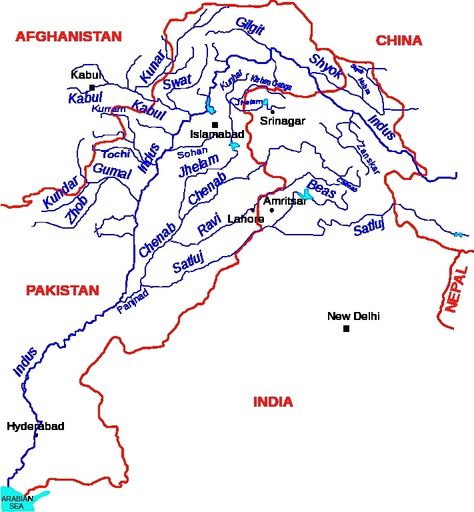 drainaage system of india in map upsc - Yahoo India Image Search results Kashmir Map, Album Design Layout, Royal Enfield Wallpapers, Indus River, India History, Unique Facts, India Images, Geography Map, India Map