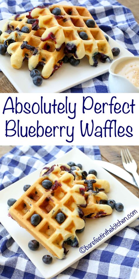 Blueberry Waffles Waffle Sauce, Chaffles Recipes, Blueberry Waffles Recipe, Mini Waffle Recipe, Berry Waffles, Easy Waffle Recipe, Blueberry Waffles, Waffle Iron Recipes, Waffle Maker Recipes