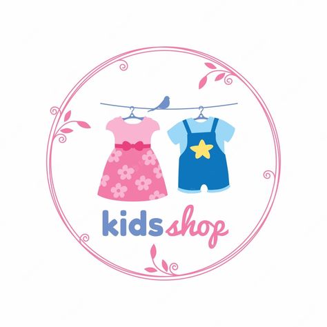 Baby Boutique Logo, Clothes Logo, Baby Logo Design, Clothing Logo Design, Logo Online Shop, Kids Online Shopping, Kids Logo Design, Baby Gift Hampers, Baby Logo