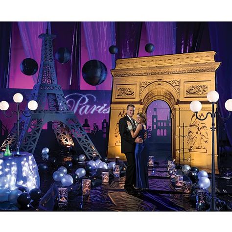 Paris Prom Theme, Fundraiser Themes, Eiffel Tower Centerpiece, Paris Prom, Vintage Circus Posters, Parisian Party, Night In Paris, Prom Themes, Parisian Theme