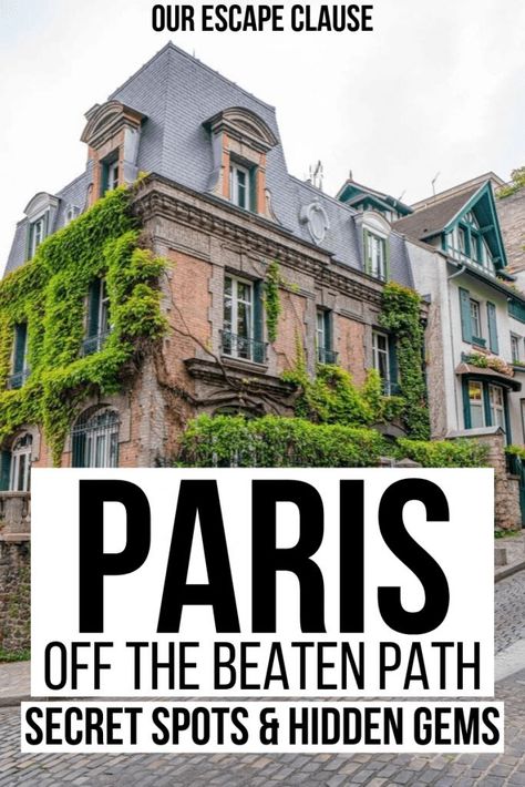 Offbeat Things To Do In Paris, Hidden Places In Paris, Paris Off The Beaten Path, Paris Hidden Places, Non Touristy Things To Do In Paris, Hidden Paris, Paris Spots, Hidden Gems In Paris, Paris Hidden Gems